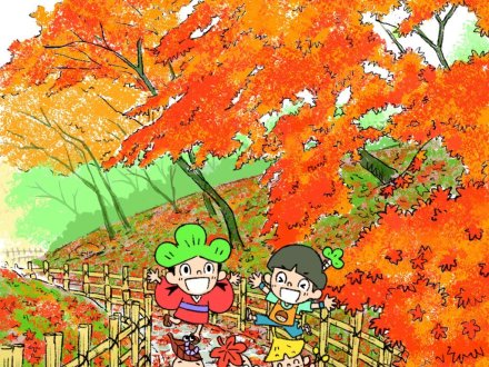 南庭中心の紅葉ポイントMAPを作成しました