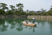 城舟体験（史跡高松城跡　玉藻公園）